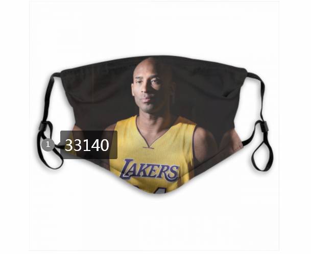 2021 NBA Los Angeles Lakers #24 kobe bryant 33140 Dust mask with filter->->Sports Accessory